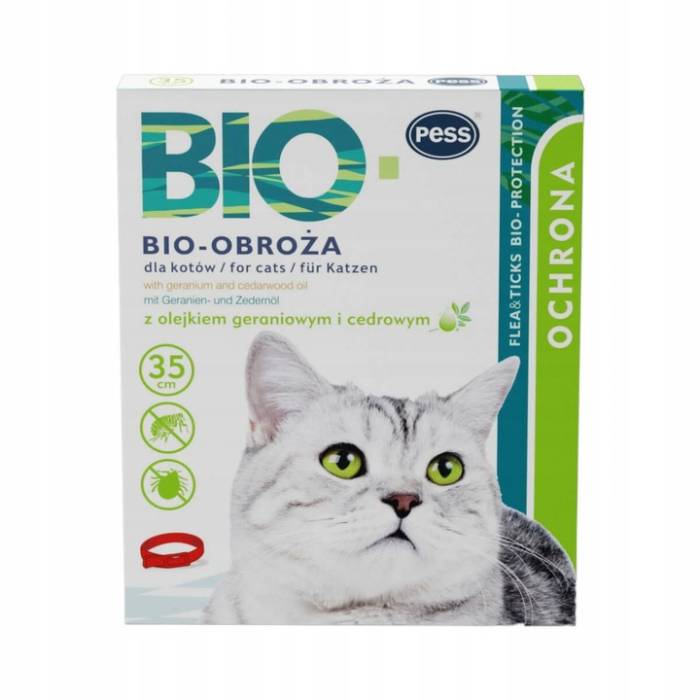Pess Bio-Protection antkaklis nuo parazitų katėms 35cm