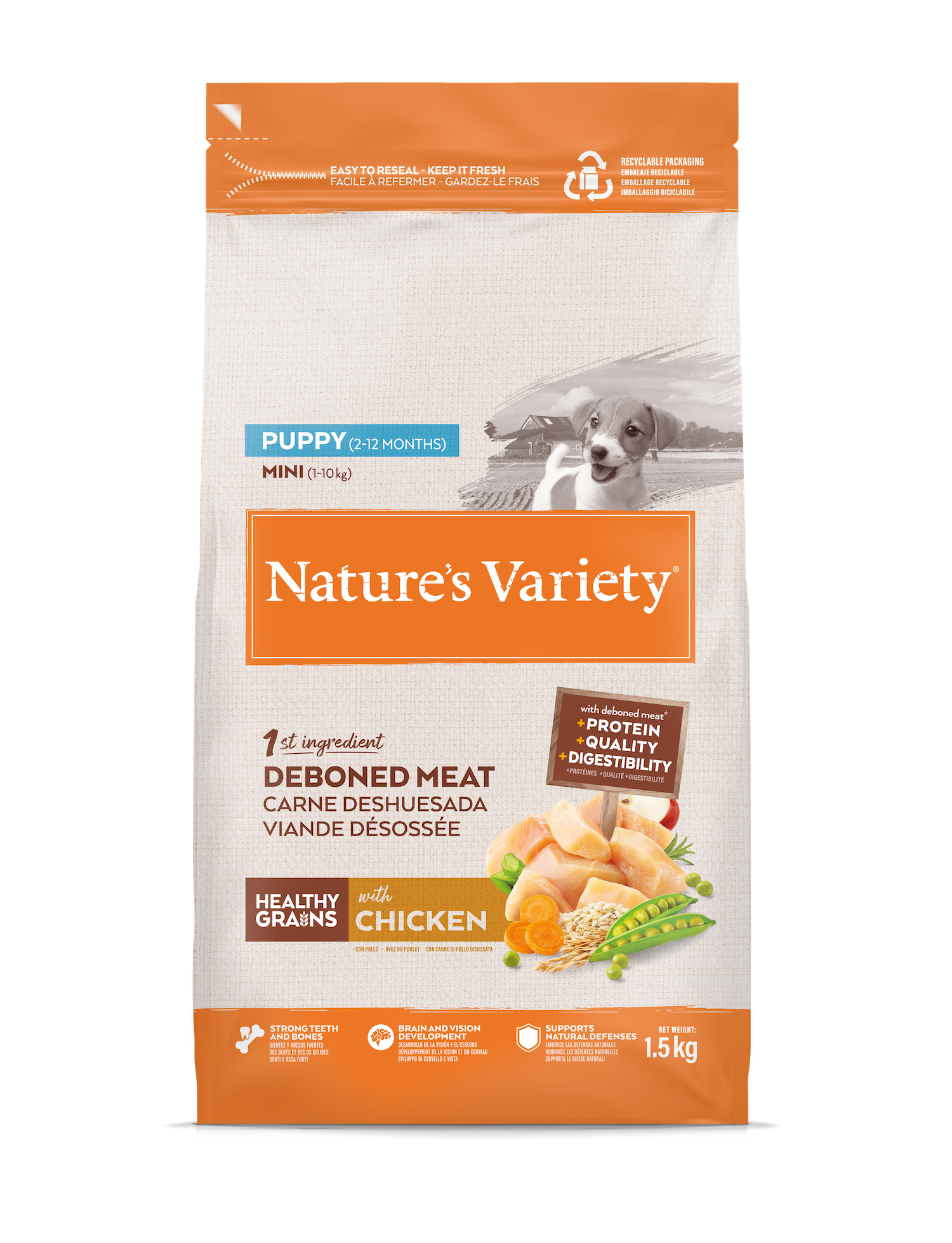 Healthy Grain PUPPY MIN  (VISTIENA) 1,5kg