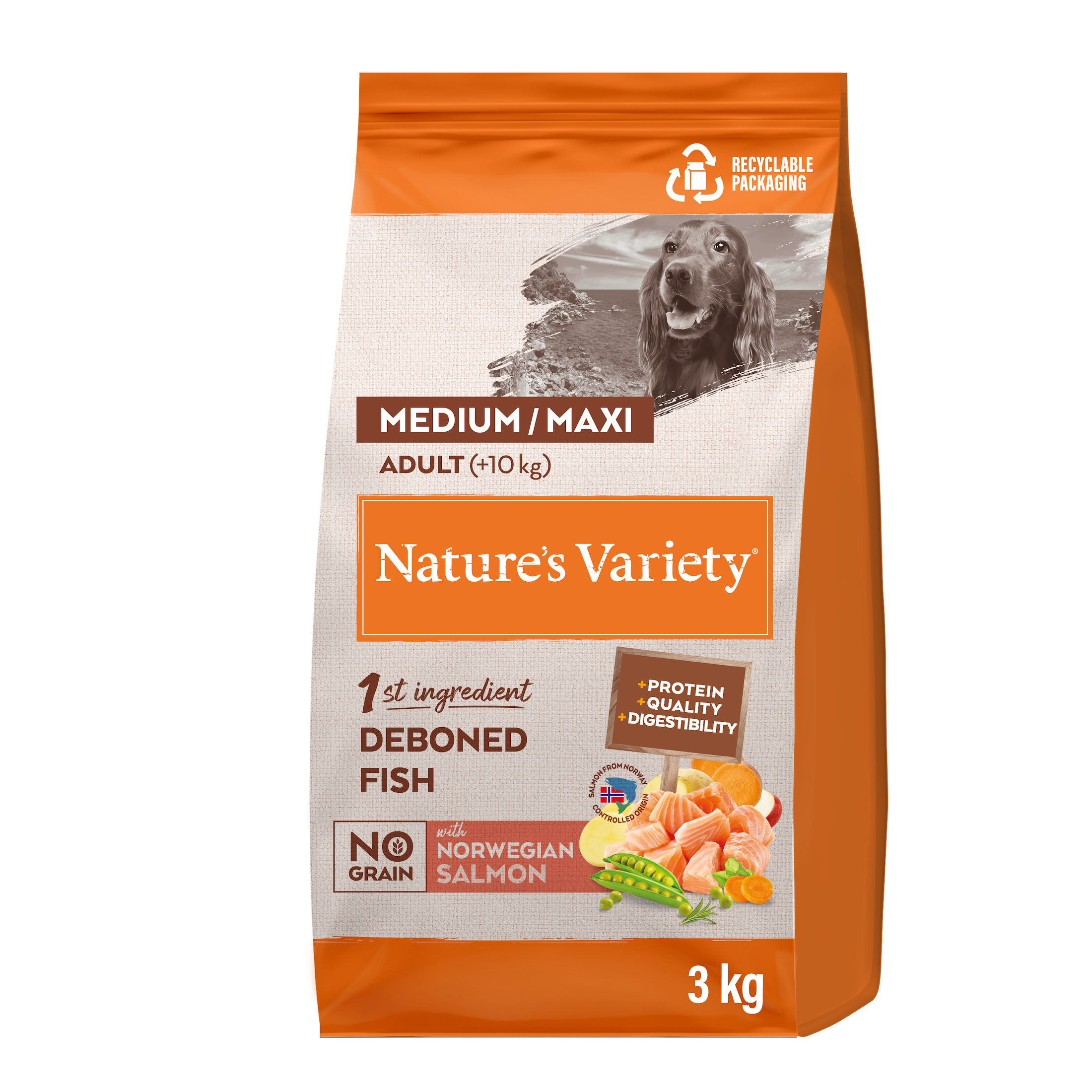 NO GRAIN MED/MAX ADULT SALMON 3 kg